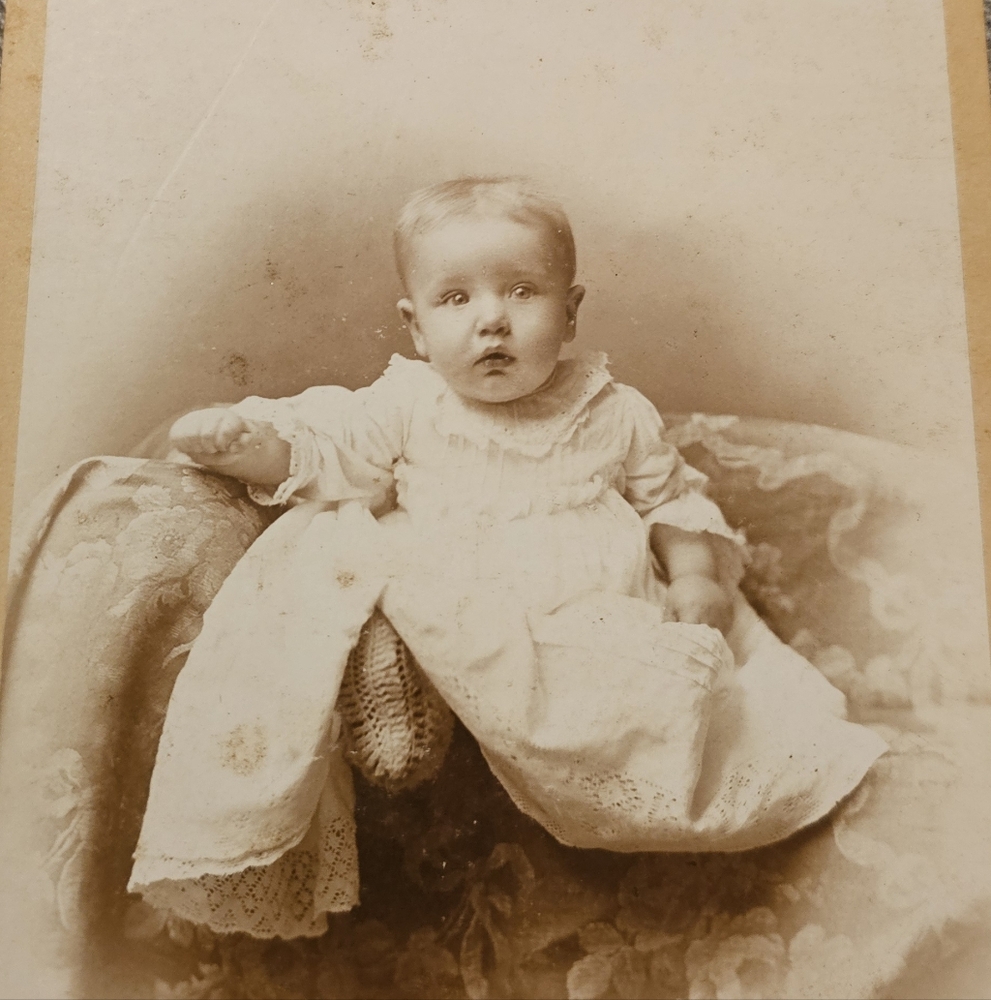 2 Vintage Baby Photograph